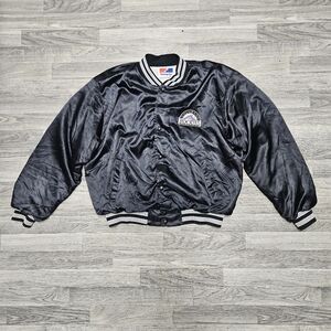 Vintage 90's MLB Colorado Rockies Swingster Satin Jacket Size XL Made In USA